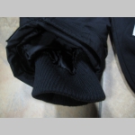 Hardcore zimná pánska bunda zateplená čierno-olivová s kapucňou